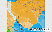 Political Shades 3D Map of MARSABIT