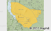 Savanna Style 3D Map of MARSABIT