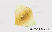 Physical 3D Map of CENTRAL, cropped outside