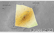 Physical 3D Map of CENTRAL, darken, desaturated