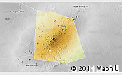 Physical 3D Map of CENTRAL, desaturated