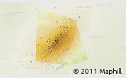 Physical 3D Map of CENTRAL, lighten
