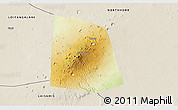 Physical 3D Map of CENTRAL, shaded relief outside