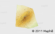 Physical 3D Map of CENTRAL, single color outside