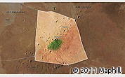 Satellite 3D Map of CENTRAL, darken