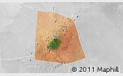 Satellite 3D Map of CENTRAL, lighten, desaturated