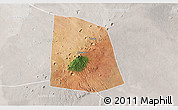 Satellite 3D Map of CENTRAL, lighten, semi-desaturated