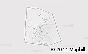 Silver Style 3D Map of CENTRAL, single color outside