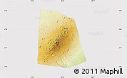 Physical Map of CENTRAL, cropped outside