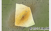 Physical Map of CENTRAL, darken