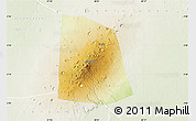 Physical Map of CENTRAL, lighten