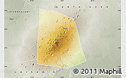 Physical Map of CENTRAL, semi-desaturated