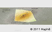 Physical Panoramic Map of CENTRAL, darken, semi-desaturated