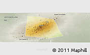 Physical Panoramic Map of CENTRAL, semi-desaturated