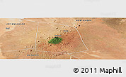 Satellite Panoramic Map of CENTRAL