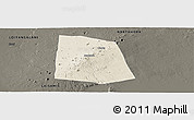 Shaded Relief Panoramic Map of CENTRAL, darken