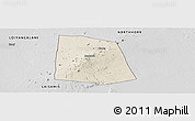 Shaded Relief Panoramic Map of CENTRAL, desaturated