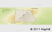 Shaded Relief Panoramic Map of CENTRAL, physical outside