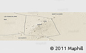 Shaded Relief Panoramic Map of CENTRAL