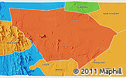 Political 3D Map of LAISAMIS