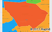 Political Simple Map of LAISAMIS