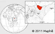 Blank Location Map of MARSABIT, within the entire country