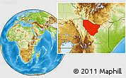 Physical Location Map of MARSABIT