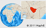 Shaded Relief Location Map of MARSABIT