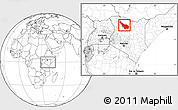 Blank Location Map of LOIYANGALANI, within the entire country