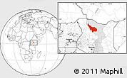 Blank Location Map of LOIYANGALANI, highlighted grandparent region