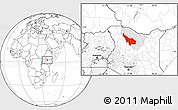 Blank Location Map of LOIYANGALANI, highlighted parent region