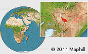 Satellite Location Map of LOIYANGALANI
