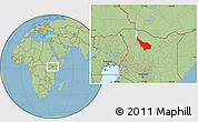 Savanna Style Location Map of LOIYANGALANI