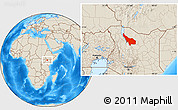 Shaded Relief Location Map of LOIYANGALANI