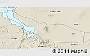 Shaded Relief Panoramic Map of LOIYANGALANI