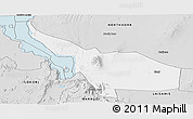 Silver Style Panoramic Map of LOIYANGALANI