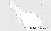 Silver Style Simple Map of LOIYANGALANI, cropped outside