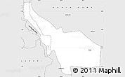 Silver Style Simple Map of LOIYANGALANI