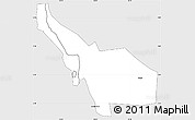 Silver Style Simple Map of LOIYANGALANI, single color outside
