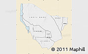 Classic Style Map of MARSABIT, single color outside