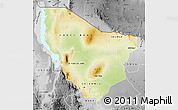 Physical Map of MARSABIT, desaturated