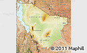 Physical Map of MARSABIT, satellite outside