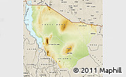 Physical Map of MARSABIT, shaded relief outside