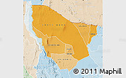 Political Shades Map of MARSABIT, lighten