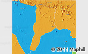 Political 3D Map of MOYALE