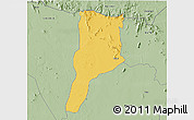 Savanna Style 3D Map of MOYALE