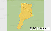 Savanna Style 3D Map of MOYALE, single color outside