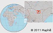 Gray Location Map of MOYALE