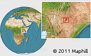 Satellite Location Map of MOYALE