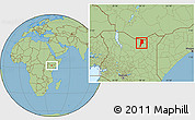 Savanna Style Location Map of MOYALE